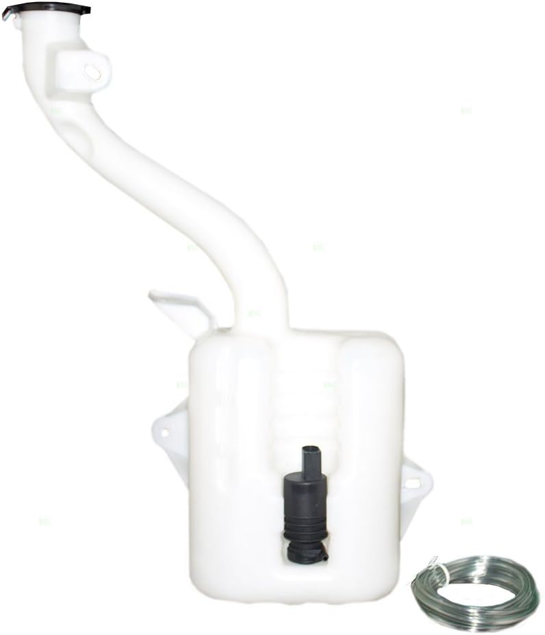 Brock Replacement Windshield Washer Fluid Reservoir Bottle Tank with Cap & Pump Compatible with 2008-2011 Focus 9S4Z17618A