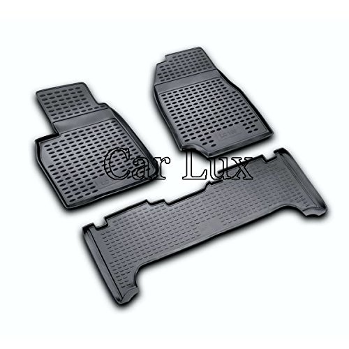 Car Lux - AR05019 Alfombras Alfombrillas de goma a medida para Land Cruiser J10 100 desde 1998- tipo cubeta 3D