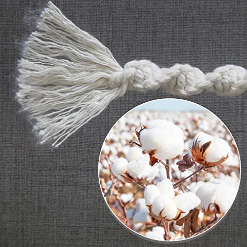 Curtain Tiebacks, 2 Pack Cotton Cord Curtain Ties Handmade Braided Curtain Holdbacks for Home Curtain Decorative Window Drape TieBacks - Image 5