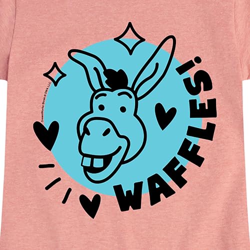 HYBRID APPAREL Shrek - Waffles Donkey - Toddler & Youth Girls Short Sleeve Graphic T-Shirt3