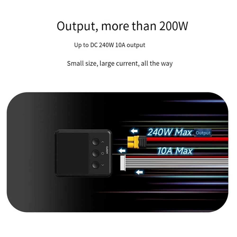 Chargeur Lipo Advanced 608PD pour Batteries RC - Charge Équilibrée et Décharge, Supporte Life/Lilon/LiPo/LiHV, 240W/10A DC, 140W/5A PD