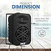 Pyle Altoparlanti, Casse Audio, Speaker Interno Esterno Coppia 500 Watt 2 Vie Impermeabili 13 cm con Tweeter 1,3 cm per Casa, Barca, Balcone, Piscina, Nero