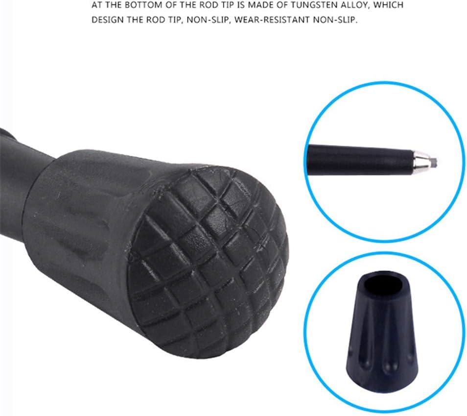 Collapsible Trekking Pole/Hiking Poles Adjustable Lightweight Aluminum Portable Walking Sticks with Foam Grip and Quick Lock System for Walking Senior Hike Backpacking (Blue)