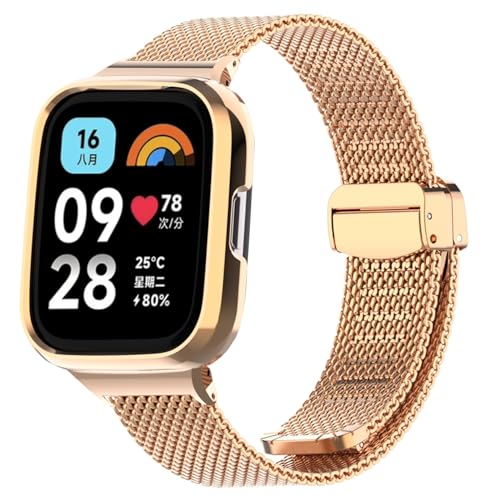 [ROBANDOO] For Xiaomi Redmi Watch 3 Active��p�o���h ���v�o���h ���C�N���X�v �����x���g Redmi Watch 3 Active�x���g �H��s�v ���������\ �����o���h (���[�Y�S�[���h)