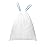 WAIKAS 4 Gallon Trash Bags Drawstring, 4 Gal Small Garbage Bags for Home & Office (Pack of 73), 43x46cm, 4.6g/pcs, Unscented, White