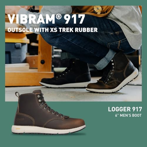 Danner Logger 917 Hiking Boots for Men - Full-Grain Leather with Breathable Mesh Lining, Vibram SPE Midsole, and 917 Traction Outsole2