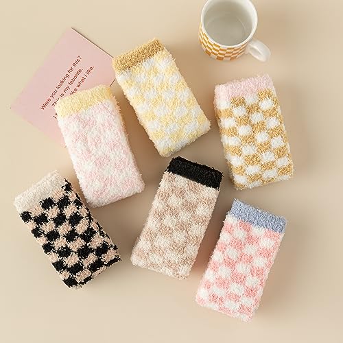 Tosewever Fuzzy Socks for Women Warm Fluffy Plush Slipper Socks Soft Cozy Winter Sleeping Sock4