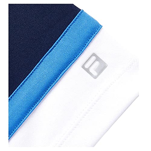 Fila Boys' Core Tennis Polo White/Navy/Marine S3