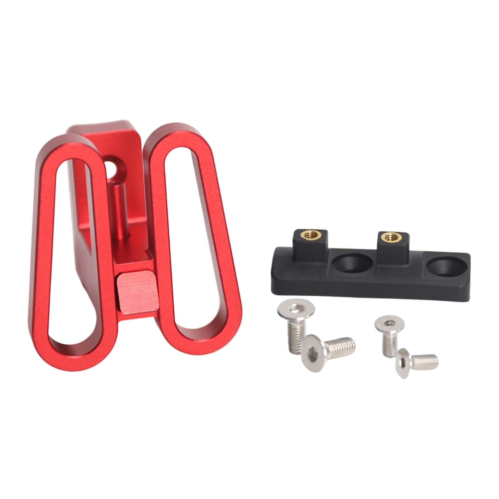 Folding Bike Front Carrier Block Adapter Quick Release Outdoor Riding Screws Red-image-40