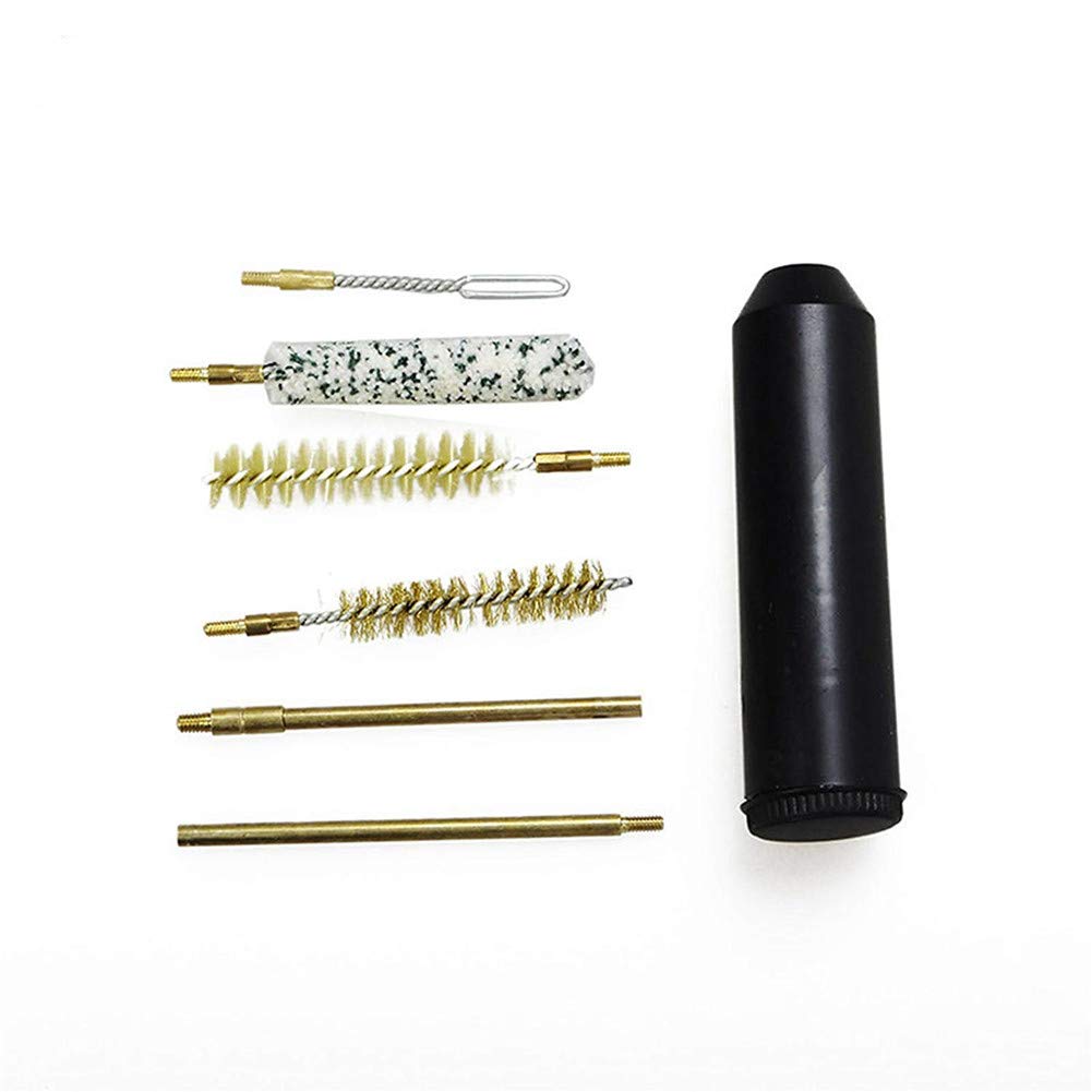 Multifunzionale Pistola Kit di Pulizia Tasca Spazzola per Pistola Cal.38/357 9mm 7pcs Regalo