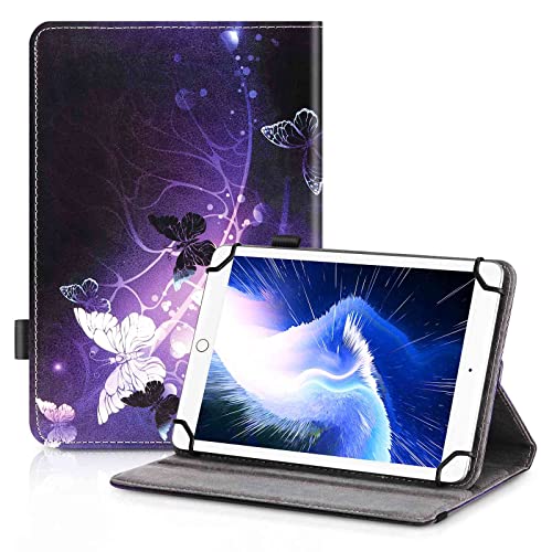 UrbanX 7'-8' Inch Universal Tablet Case, Protective Cover Stand Folio Case for Huawei MediaPad X2 7 8 Inch, with 360 Degree Rotatable Kickstand, Multiple Viewing Angles and Stylus Holder