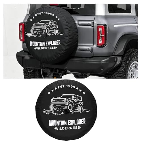 Spare Tire Covers for Ford Bronco 2021-2026 (Badlands Wildtrak First Edition Sasquatch Everglades Heritage Limited Edition) with Backup Camera Hole Exterior Accessories (32 inch)
