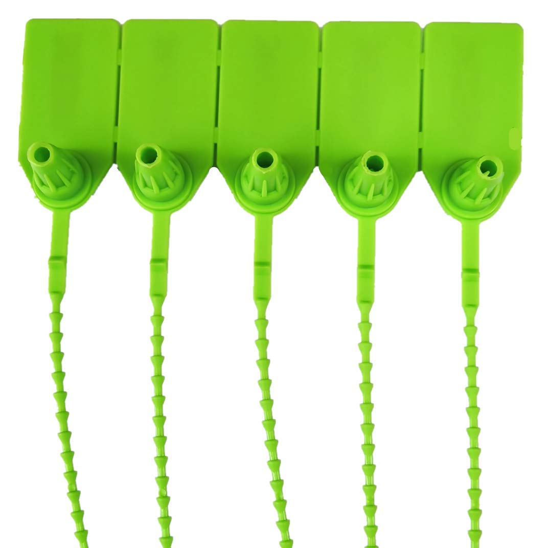 Green Security Tags - Tamper Proof Seals (500 Pack) -7