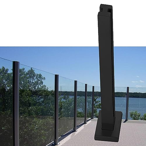 Poteau de balustrade en verre en acier 304 pour sécuriser une terrasse sans percer