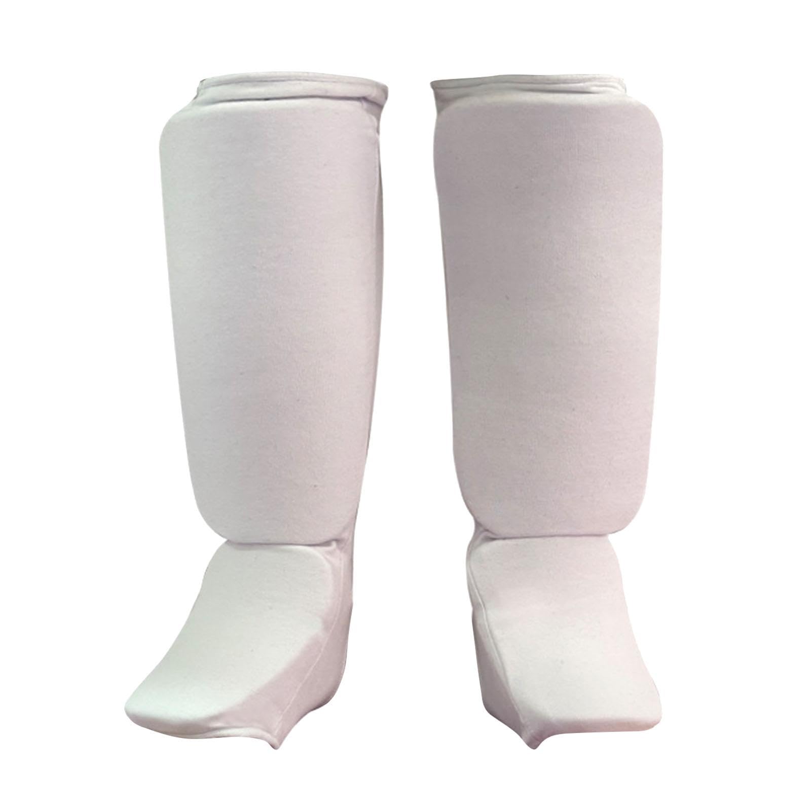 ATORSE™ Instep Shin Guards Comfortable Versatile Leg Guards for Boxing Sports Karate White-picture-10