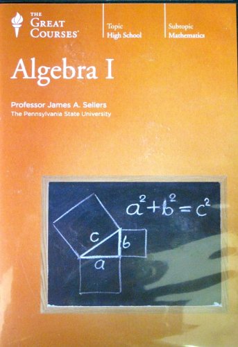 Algebra I by Professor James A. Sellers - 6 DVDs - 36 Lectures