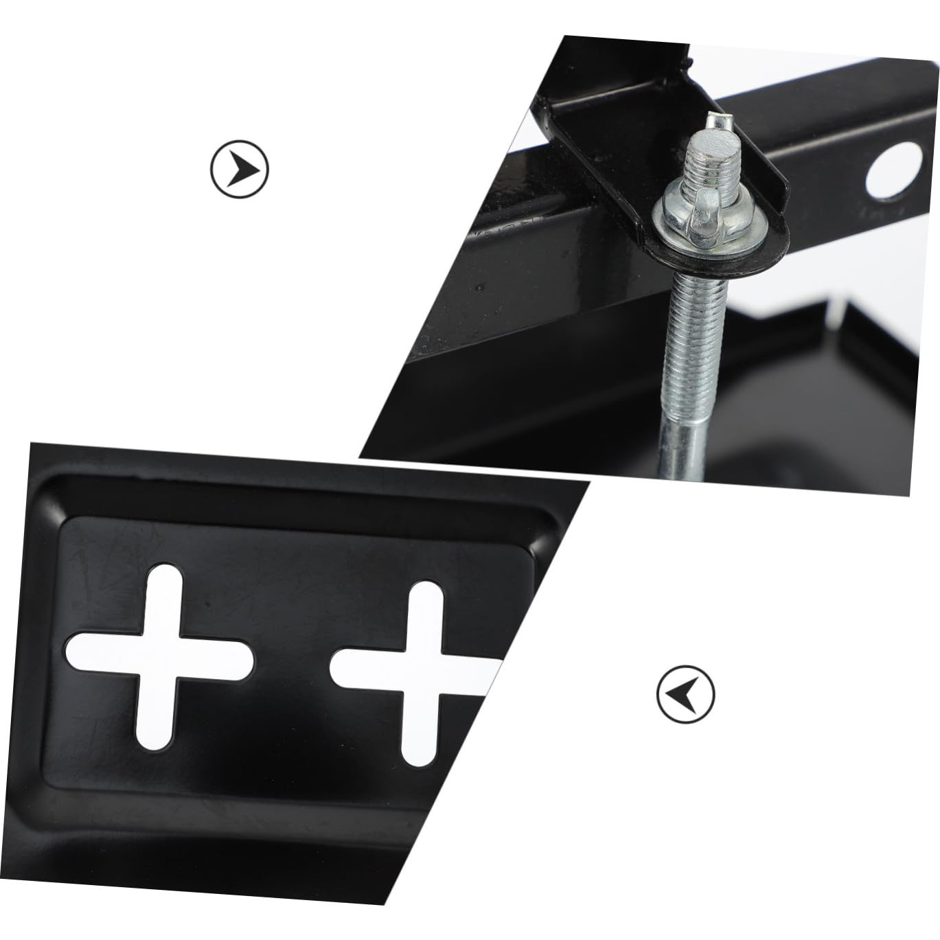 Support Batterie Voiture Fixation Résistante et Antirouille Maintien Sécurisé pour Batterie Auto Montage Facile Matériau Écologique