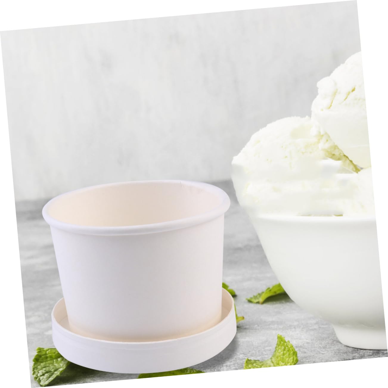 SOLUSTRE 25sätze Eiscremebox Kraftpapier Mit Deckeln Leichte Und Tragbare Aufbewahrung Für Desserts Für Partys Und Zuhause Und
