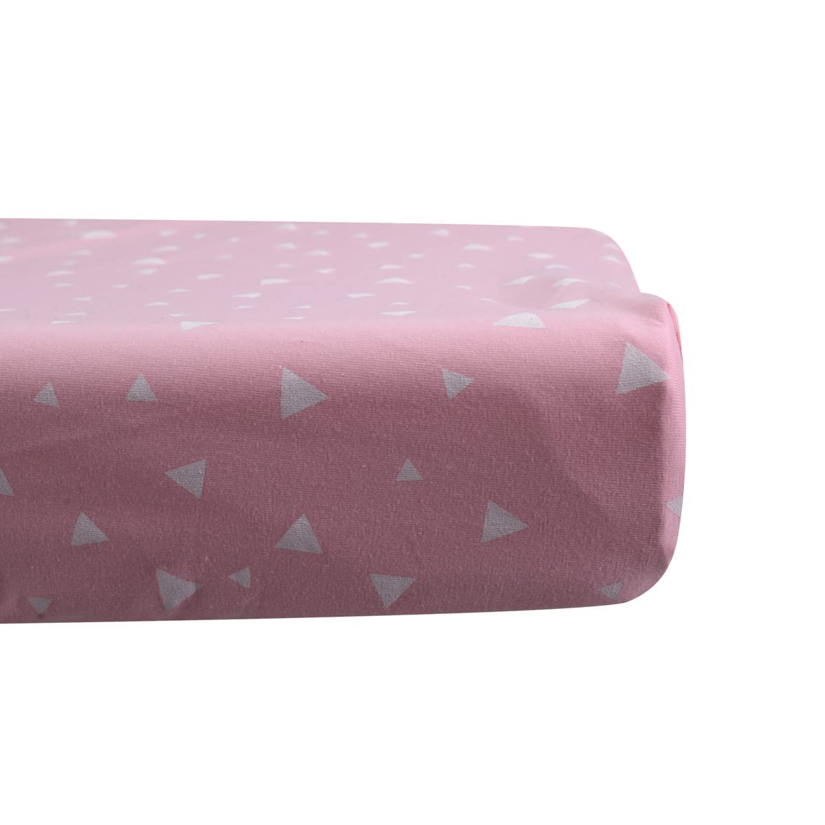 JYOKO KIDS Sabana para cambiador, Mini Cuna y Colecho, Algodón Impermeable/Protector de Colchón (90 X 50 cm, PINK SPARKLES)