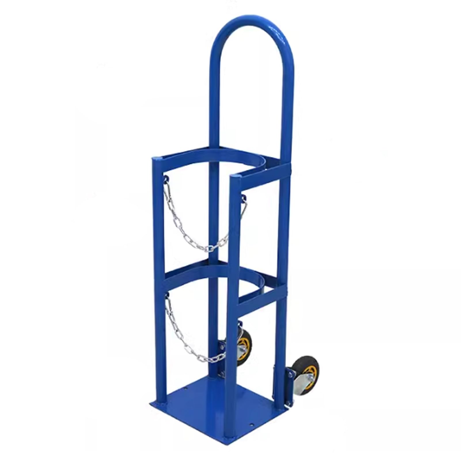 SWENEEN Cylinder Tank Holder Heavy Duty Freestanding Gas Cylinder Organizer Shelf,Durable Steel Oxygen Tank Cart Dolly,Rolling Oxygen Tank Cart Dolly For Hospital,