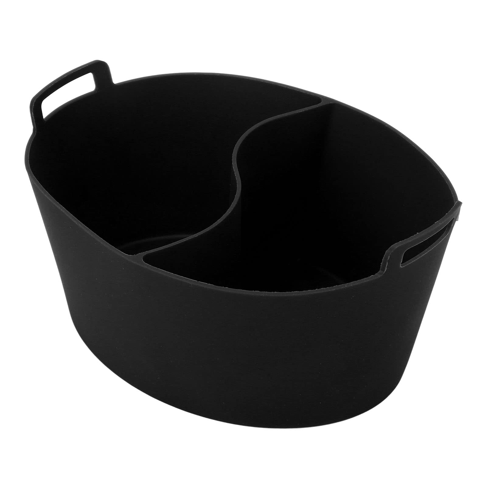 Revestimiento de Olla de Cocción Lenta, Silicona de Grado Alimenticio, Resistente a Fugas, Reutilizable, Resistente Al Calor, Revestimiento Divisor de Olla (Negro)