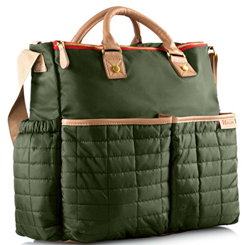 maman Designer Diaper Bag With Matching Changing Pad