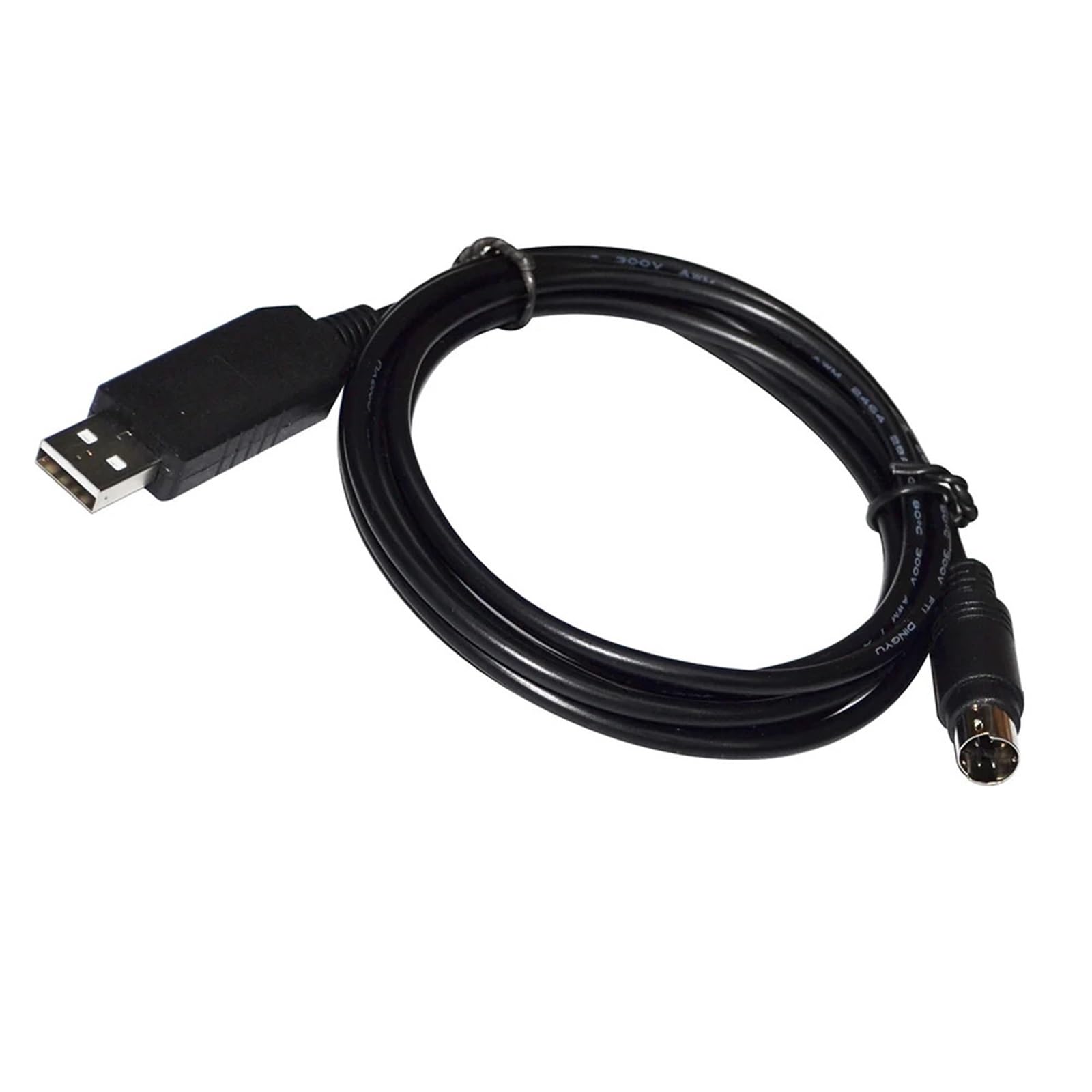 USB to MINI DIN 5 PIN MD5 MALE CONVERTER SERIAL COMMUNICATION CABLE for TOUCHSCREEN TOOL PORT(1.8M)
