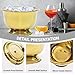 Sipoyen Gold Ice Bucket for Parties Stainless Steel 8L Beverage Tub Large Capacity Champagne Bucket Drink Tub Insulated Punch Bowl Drink Chiller