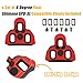 CyclingDeal Bicycle Shoes Cleats Adapters Bundle - for MTB Shoes to Use with Road Bike Pedals' Cleats - Converting Adapters & for Shimano SPD-SL Compatible Cleats Included - for for Shimano Road Bike