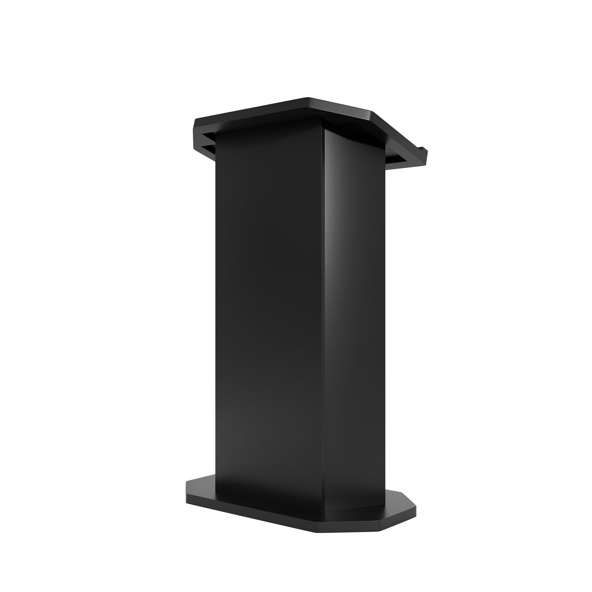Wood Podium,Compact Podium Stand,15MM Particle Board,Pulpit with Storage,Mic Stand Space,Easy Installation Wooden Lectern for Restaurants,Churches,