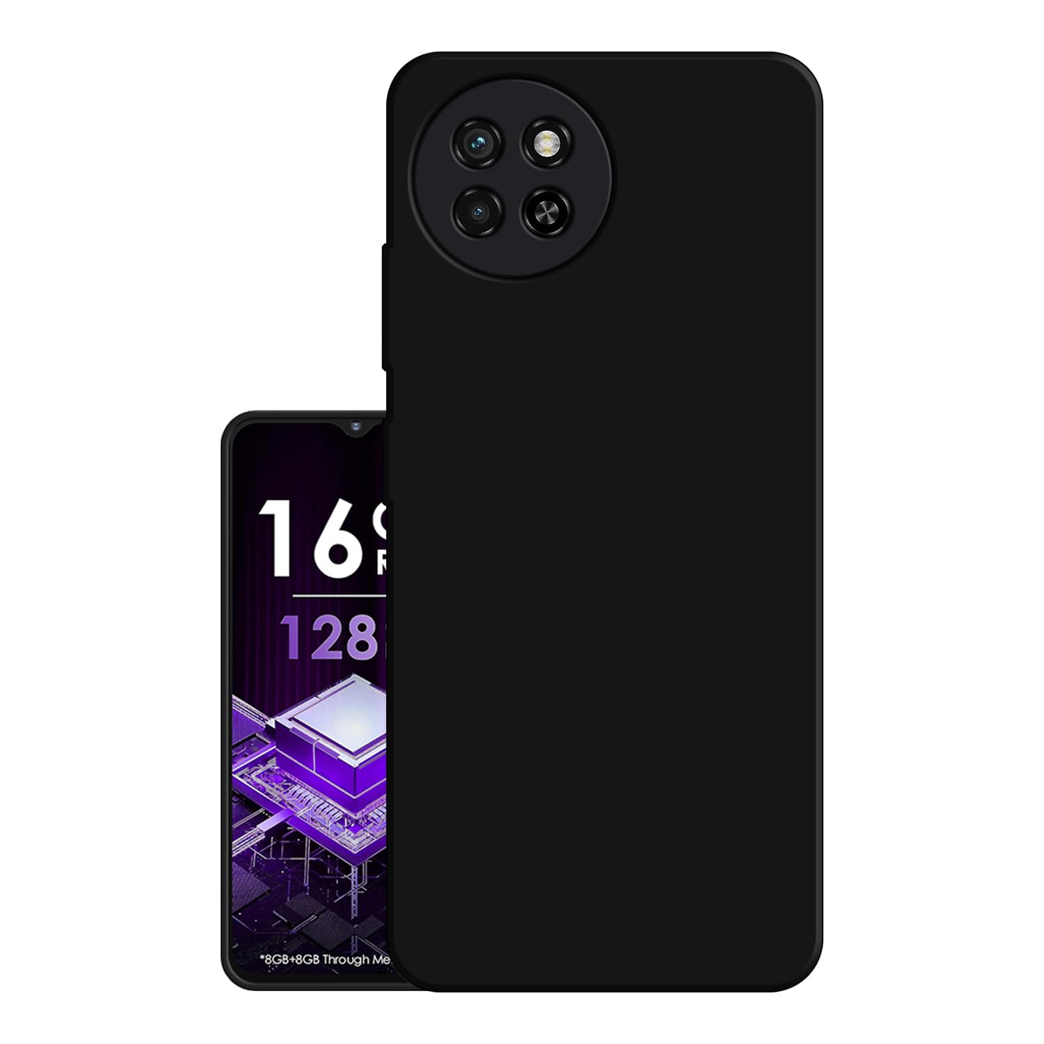 Hello Zone Exclusive Matte Finish Soft Back Case Cover for itel S23 - Black (B0CPQ112CB) Amazon Price History, Amazon Price Tracker