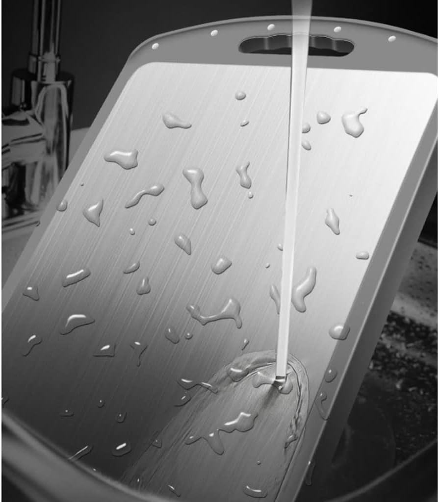 1Pcs 304 Stainless Steel Double-Sided Cutting Board Kitchen Chopping Blocks Multifunctional Pp Plastic Chopping Blocks