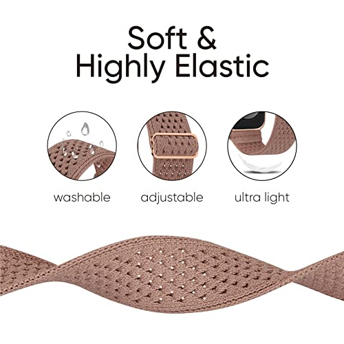 Image of 4 Pack Stretchy Solo Loop Compatible with Apple Watch Bands 38mm 40mm 41mm 42mm 44mm 45mm 46mm 49mm Women Men, Sport Nylon Elastic Straps Wristbands for iWatch Series 11 10 9 8 7 6 5 4 11 Ultra /SE 3 2