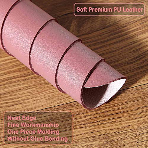 Image of Desk Pad Large Extended Mouse Mat Large Mouse Pad XXL 90 x 43 cm, DOBAOJIA Desk Blotter Writing Pad for Laptop /Office /Home, PU Leather Side Waterproof +Suede Side Non-Slip 35.4 inch X 16.9 inch (Rufous)