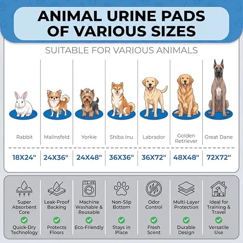Image of Washable Guinea Pig Pee Pads,Absorbent Reusable Guinea Pig Cage Liners,Waterproof,Leak-Proof & Non-Slip Potty Pads for Small Animals Rabbit Hamster Rat.(Gray Floral,24 inchx48 inch)