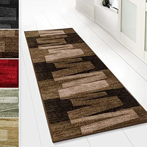 casa pura Via Veneto Brown Carpet Runner Cover