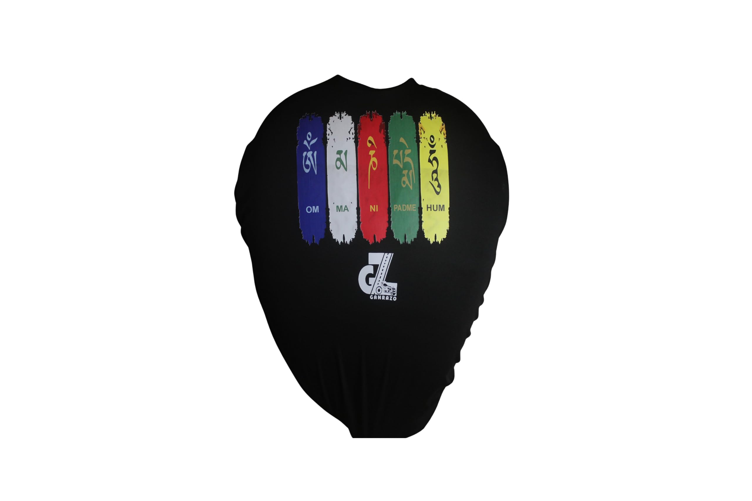 Motorcycle Fuel Tank Cover - Tibetan Prayer Flag, Spiritual Design & Scratch-Resistant Protector for Old/New Classic, Bullet, Meteor, Goan Classic 350 All Models, Black (Pack of 1)-picture-21