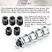 BlinkAutor Shift Knob Adapter Kit – 5 Pack Fits M10x1.25 / M12x1.25 / M14x1.25 / M10x1.5 / M14x1.5 Manual Transmission Cars, Trucks, SUVs – Aluminum Thread Inserts