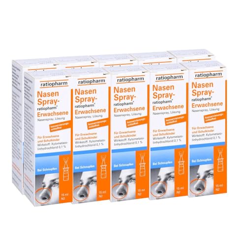 NASENSPRAY ratiopharm, für Sinusitis Erwachsene 10 Packungen - Sparset 10x15ml