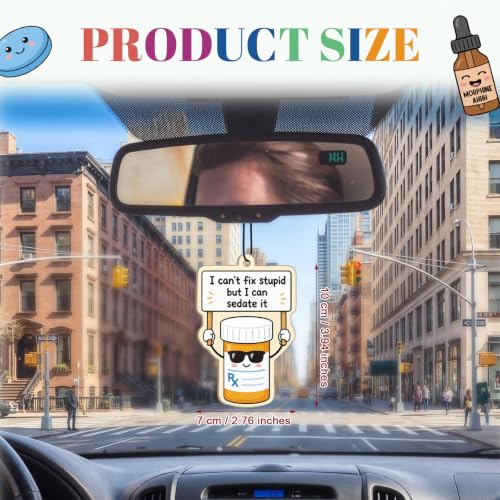Image of Siifert 60 Pcs Pharmacy Technician Gifts Bulk Air Freshener Car Women Men
