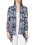 Tejido plisado Desigual JERS_Santorini Cardigan Jersey, Azul, L para Mujer
