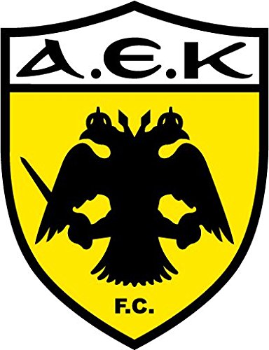 AEK FC Athens Soccer Football Car Bumper Sticker Decal 10 x 12 cm