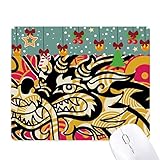 Contenu : 1 tapis de souris. Tapis de souris en caoutchouc noir Motif dragon chinois Asie pour jeu de bureau