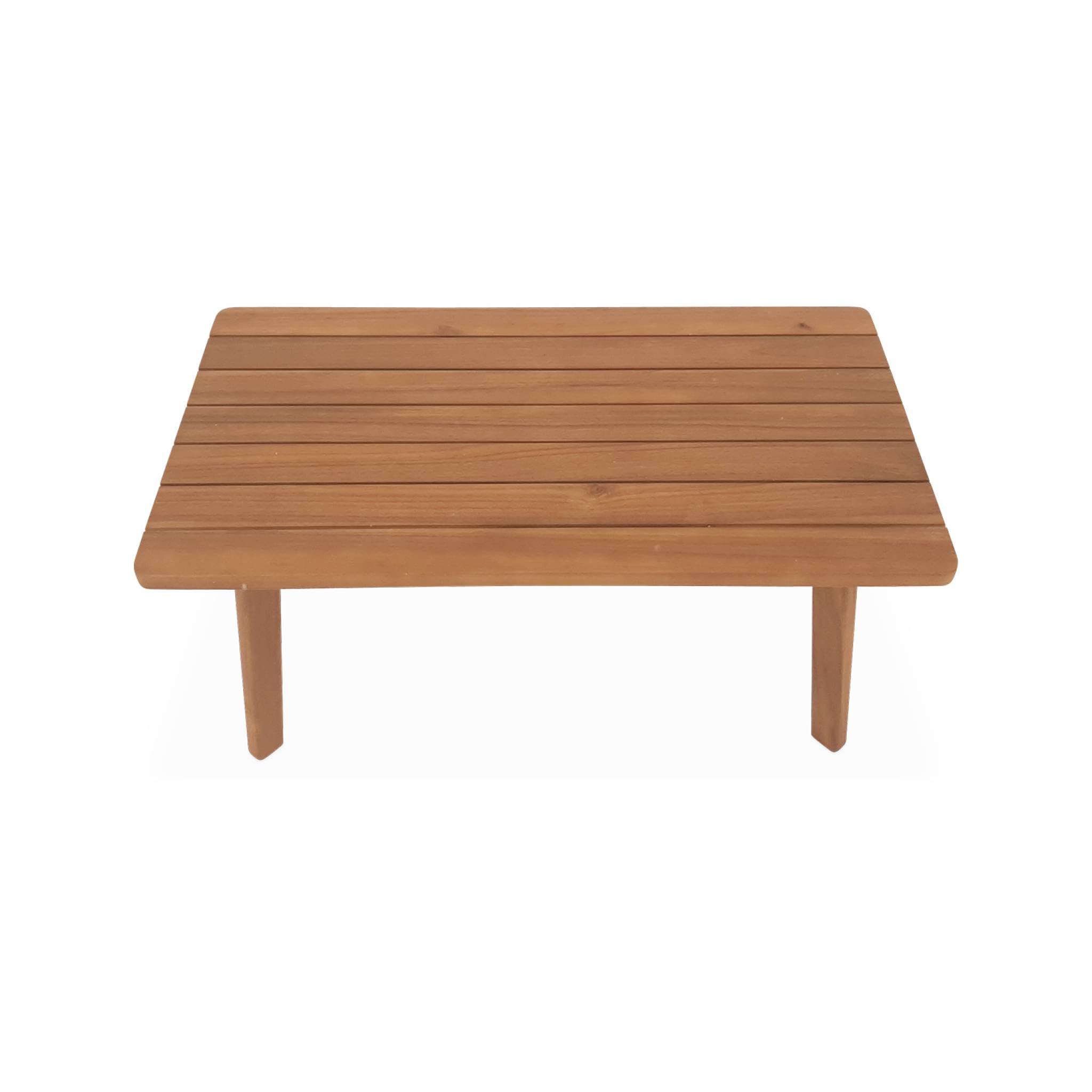 sweeek Salotto da Giardino in Legno e Canna Rotonda, 4 posti Marrone Naturale - 117x64x74 cm