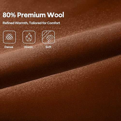 Image of APTRO Men's Luxury Full Length Trench Coat Long Wool Overcoat Winter Windbreaker