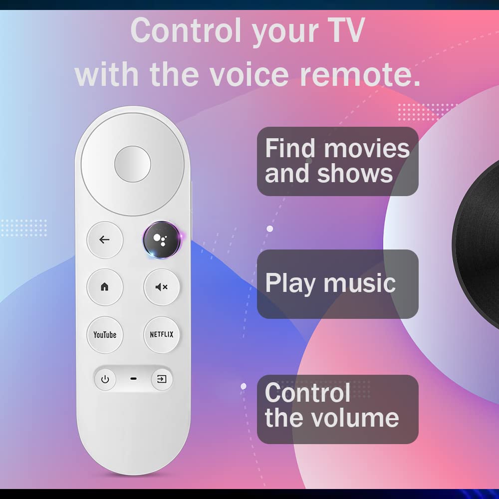 Remote Replacement for Google Chromecast 4k Snow Streaming Media