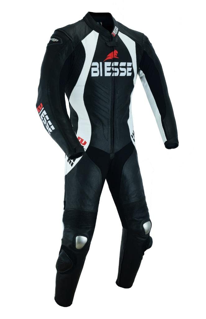 BI ESSE Mono de moto de piel para uso en pista con protecciones profesionale