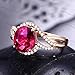 Kardy Amazing Fashion Pink Tourmaline Wedding Solid 14K Rose Gold Diamond Bridal Band Ring Set for Women