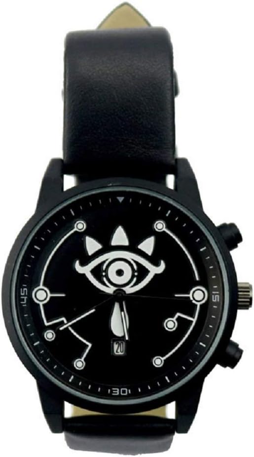 damdosPOMUTRE Mens Quartz Watch for Zelda Legend Wilderness Wrist Watches Game Around Couple Electronic Watch Black Flag Movemet
