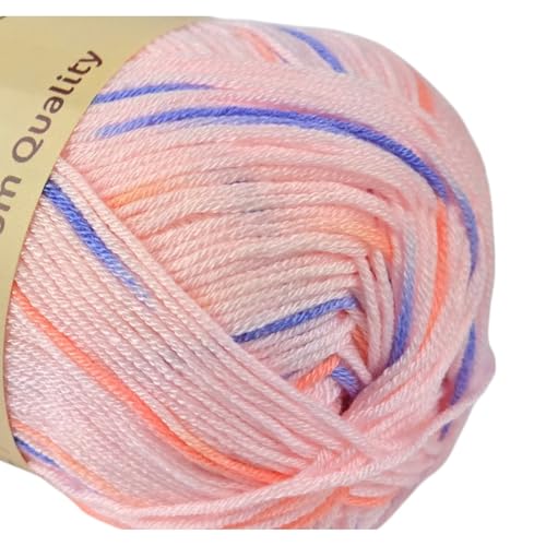 Image of 10-Pack of Yonkey Monkey 500 Grams Yarn - 70% Rayon derived from Bamboo, 30% Cotton - Imported - Purple Pink 9050